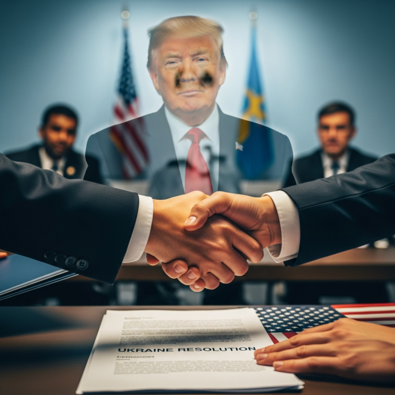 Illustration for: Trump on Ukraine Conflict: Resolution Efforts Underway