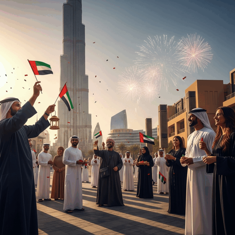 Illustration for: UAE Celebrates 54th Union Anniversary with Pride