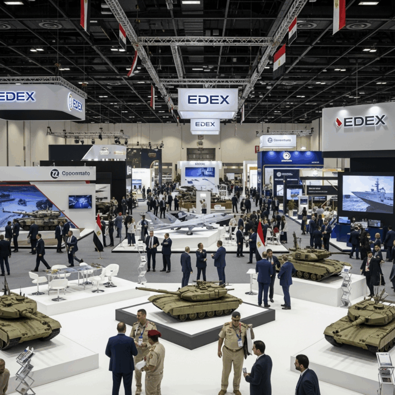 Illustration for: Egypt Hosts EDEX 2025 with 500 Global Companies