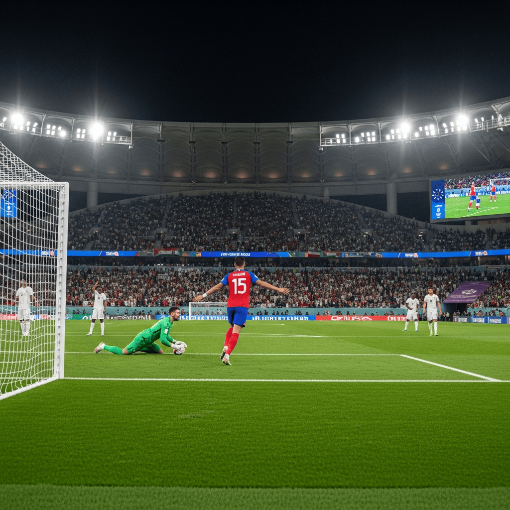 Illustration for: Penalty Shootout Victory at Al Bayt Stadium