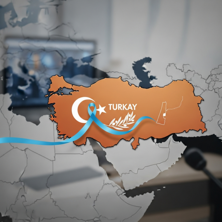Illustration for: Turkey's Role in Gaza Peace Efforts