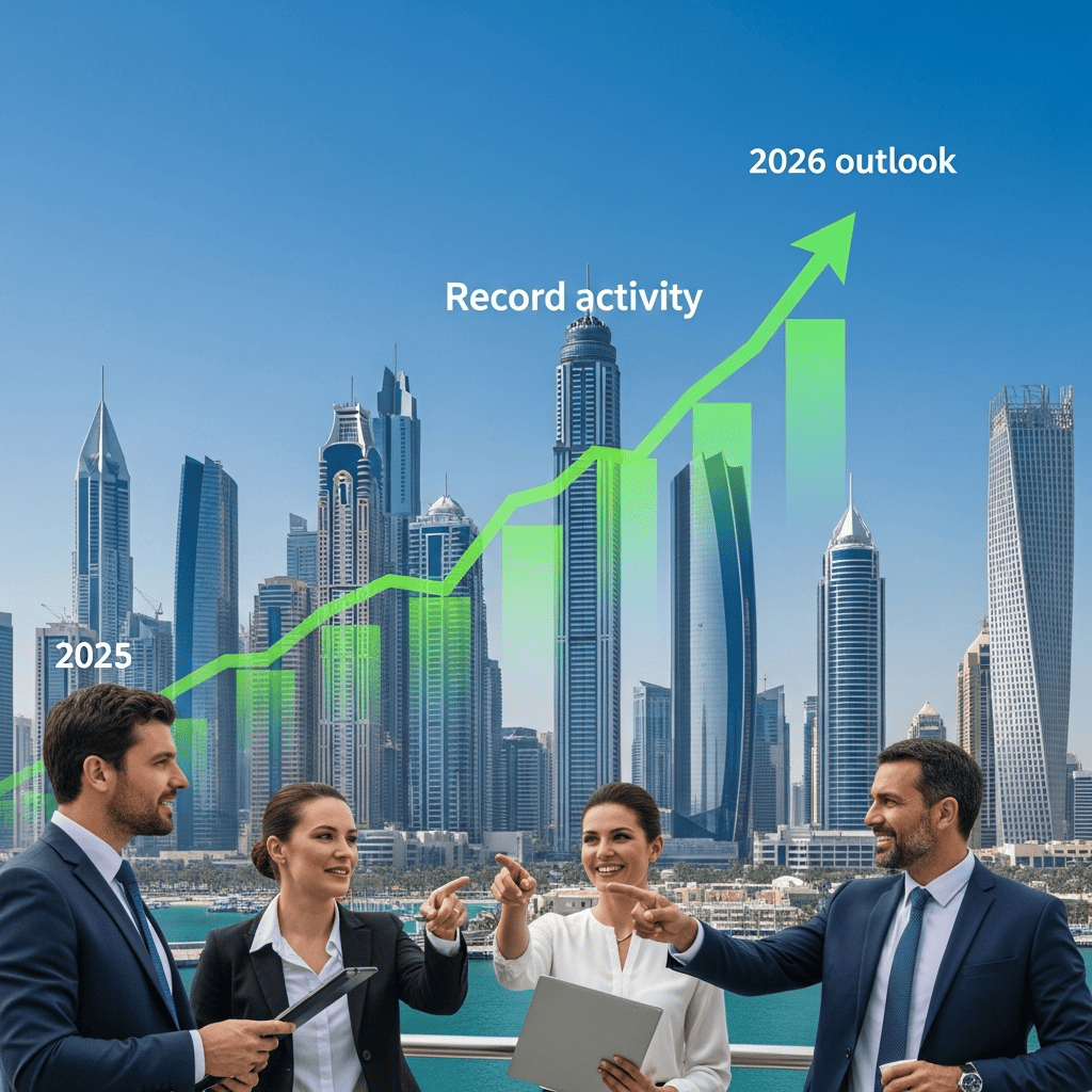 Illustration for: UAE Real Estate 2025: Record Activity & 2026 Outlook