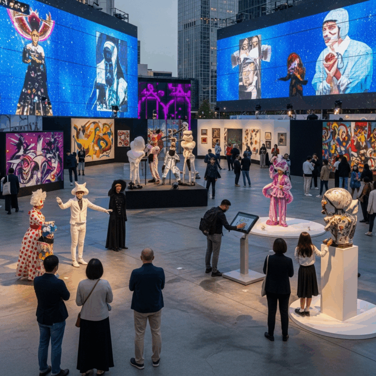 Illustration for: Contemporary Art Festival Adopts New Strategy