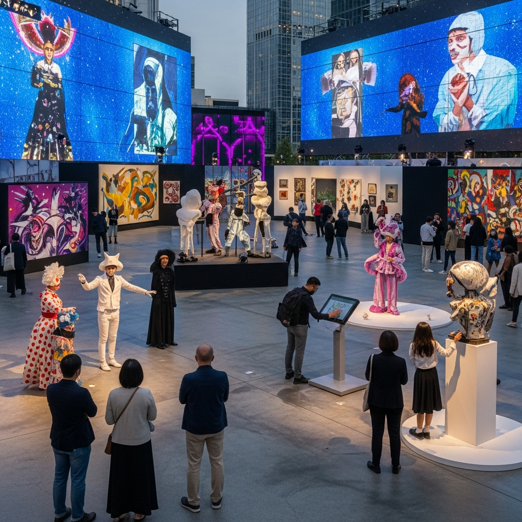 Illustration for: Contemporary Art Festival Adopts New Strategy
