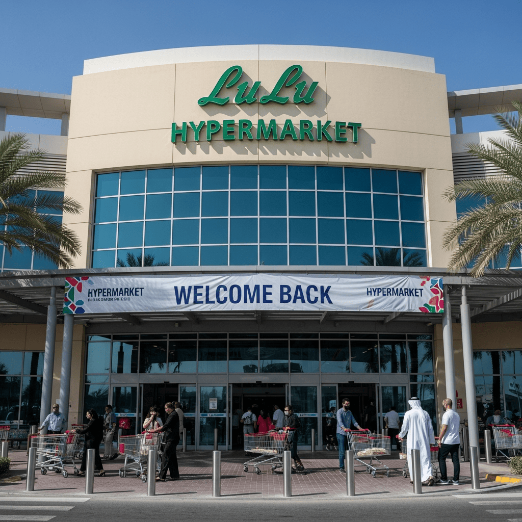 Illustration for: LuLu Hypermarket Al Barsha Reopens After Issue