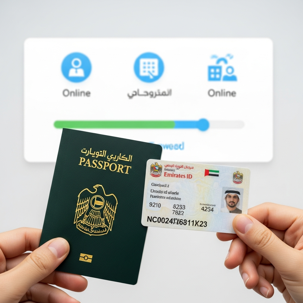 Illustration for: UAE Simplifies Passport and Emirates ID Renewal