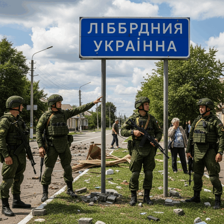 Illustration for: Russian Forces Liberate Key Towns in Ukraine