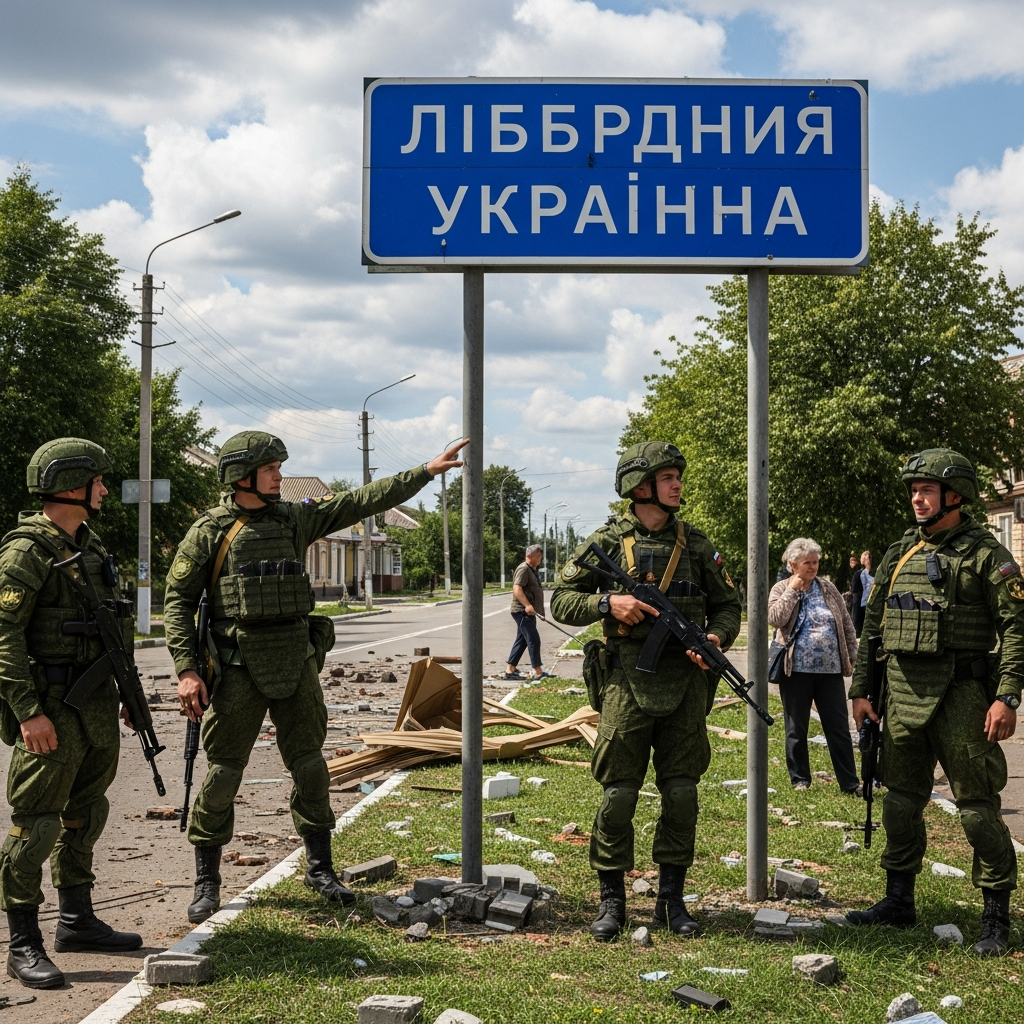 Illustration for: Russian Forces Liberate Key Towns in Ukraine