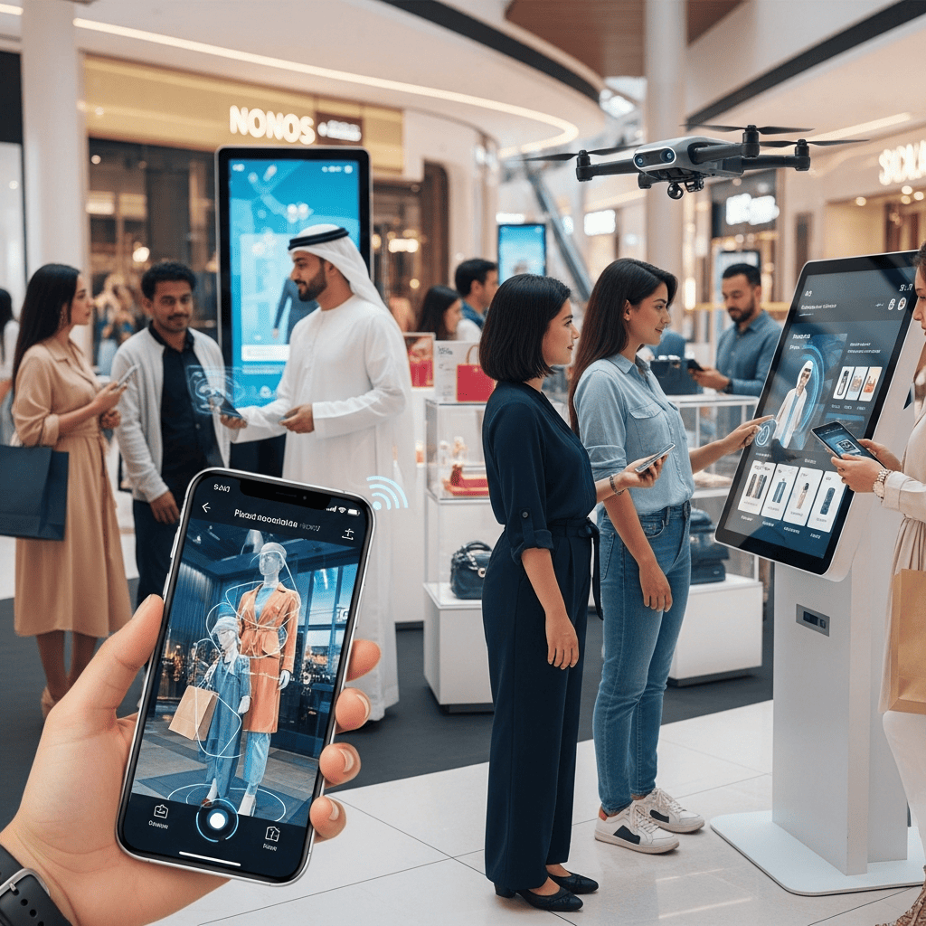 Illustration for: AI and Digital Tools Transform Shopping in UAE