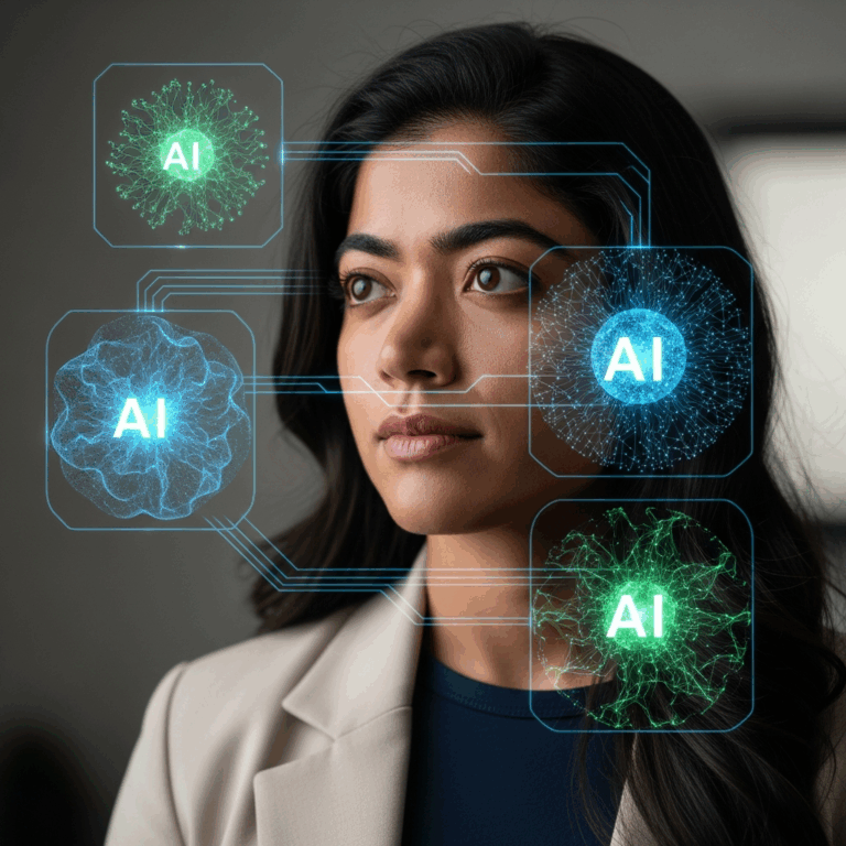 Illustration for: Rashmika Mandanna Condemns AI Misuse
