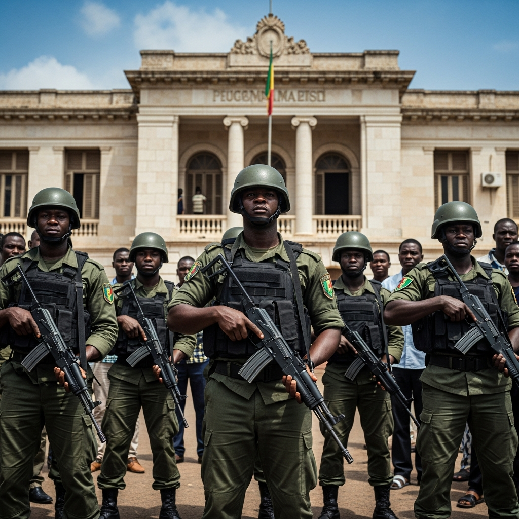 Illustration for: Military Council Takes Control in Benin
