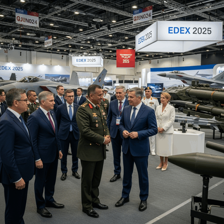 Illustration for: EDEX 2025: Global Defense Leaders Gather