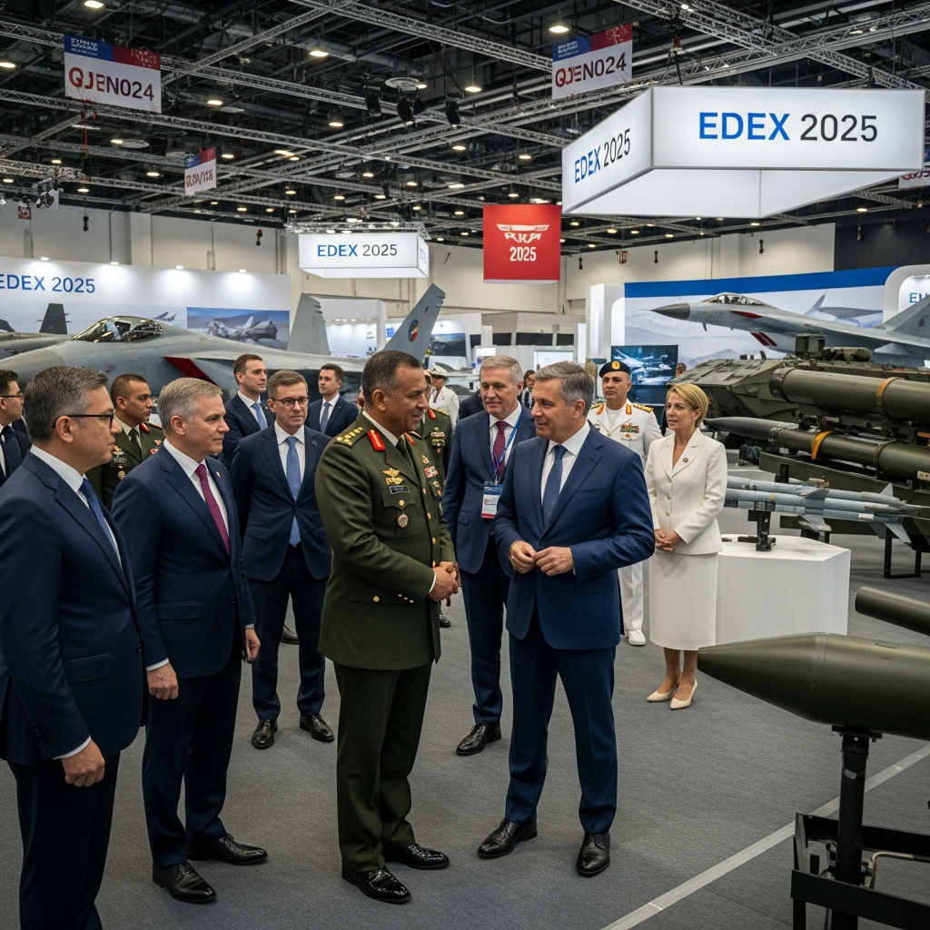 Illustration for: EDEX 2025: Global Defense Leaders Gather