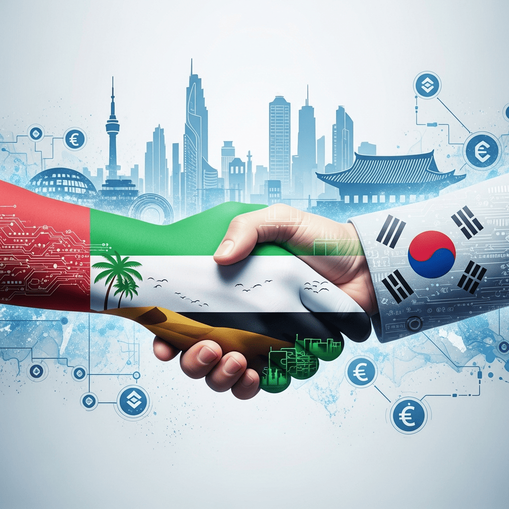 Illustration for: UAE and Korea Unite in Future Finance Innovation