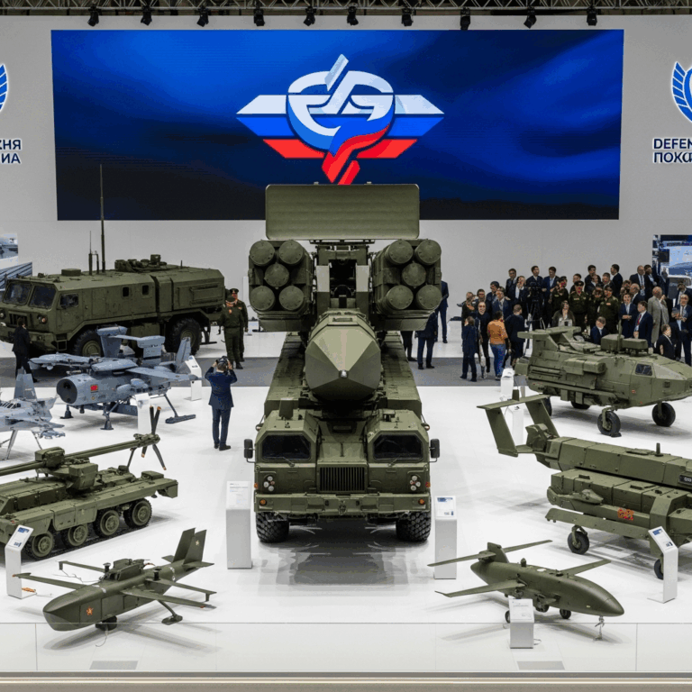 Illustration for: Russia Unveils Defense Systems at Global Expo