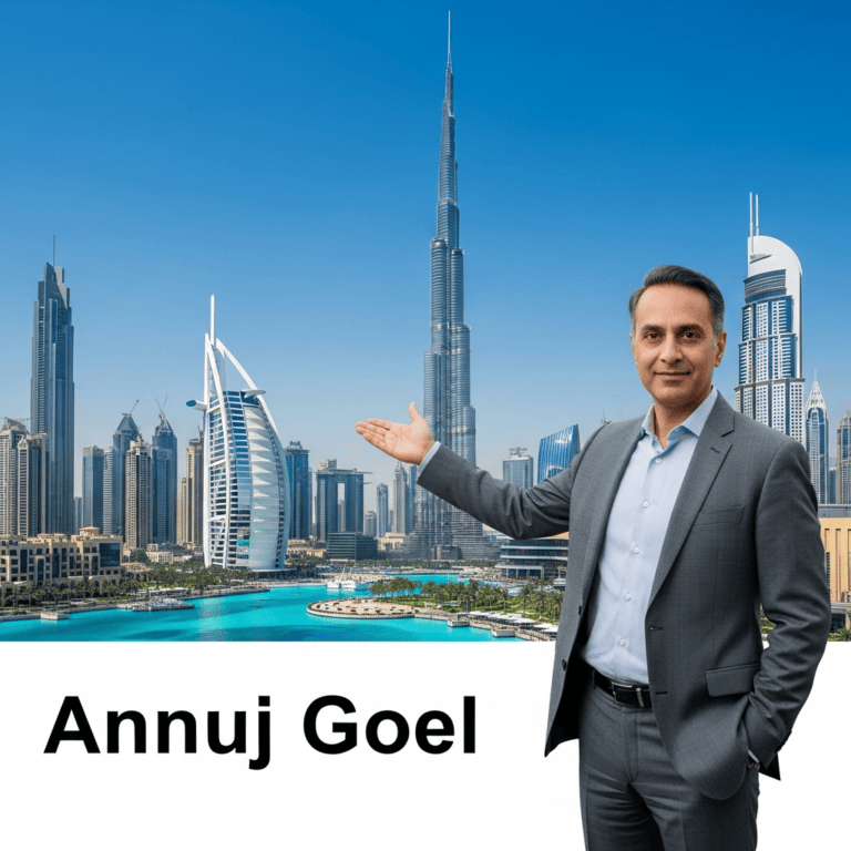 Illustration for: Annuj Goel Expands into Dubai's Real Estate Market