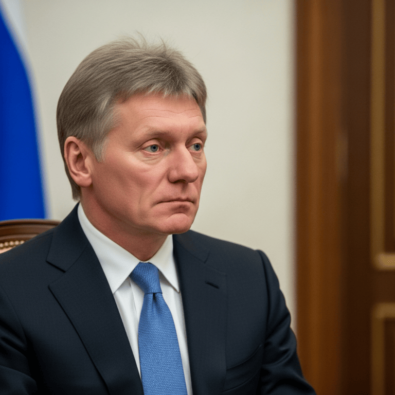 Illustration for: Peskov: Working for Peace, Not a Truce