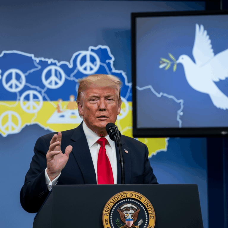 Illustration for: Trump Proposes Revised Ukraine Peace Plan