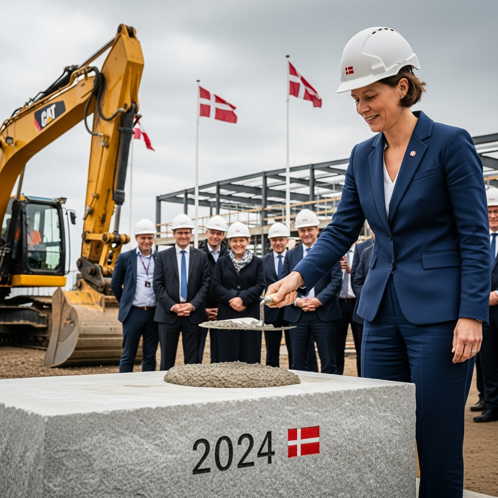 Illustration for: Danish Industry Minister Lays Foundation for New Plant
