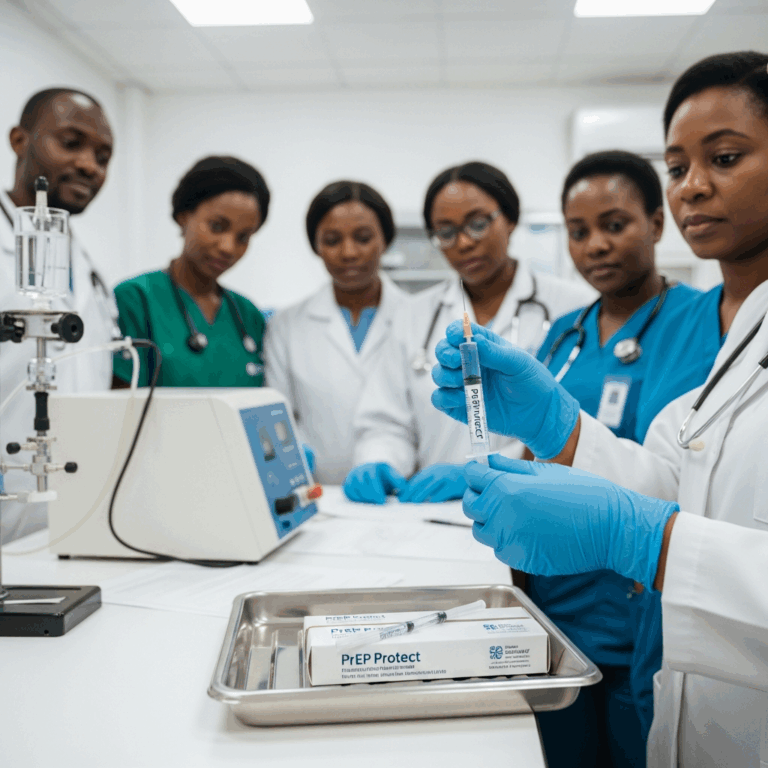 Illustration for: Africa Launches New HIV Prevention Injection