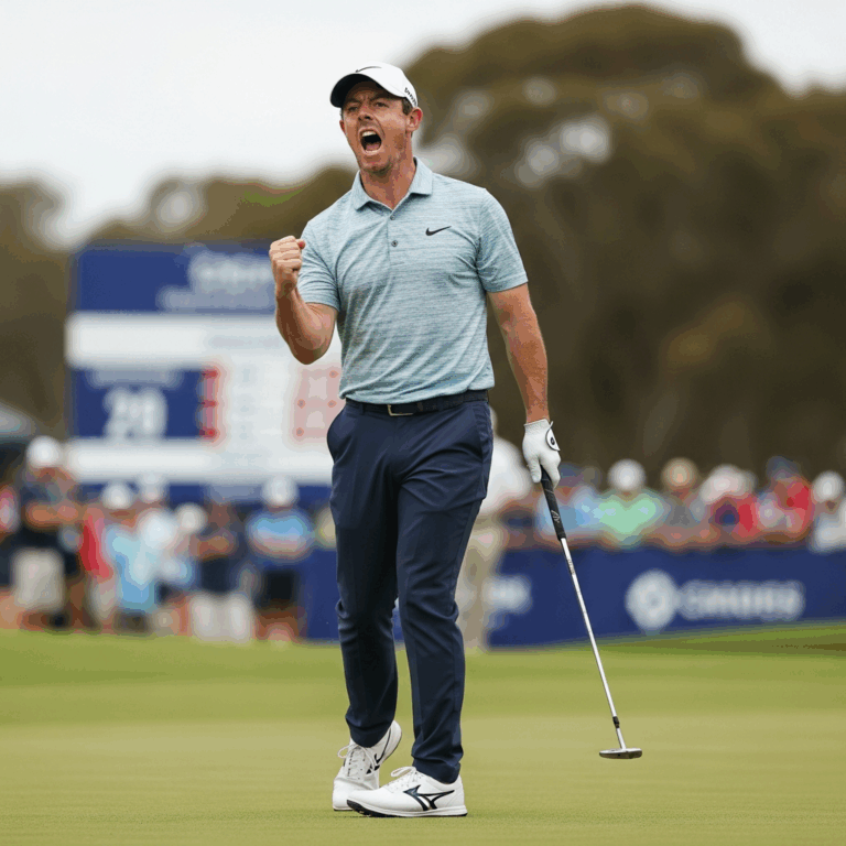 Illustration for: Rory McIlroy Shines at Crown Australian Open