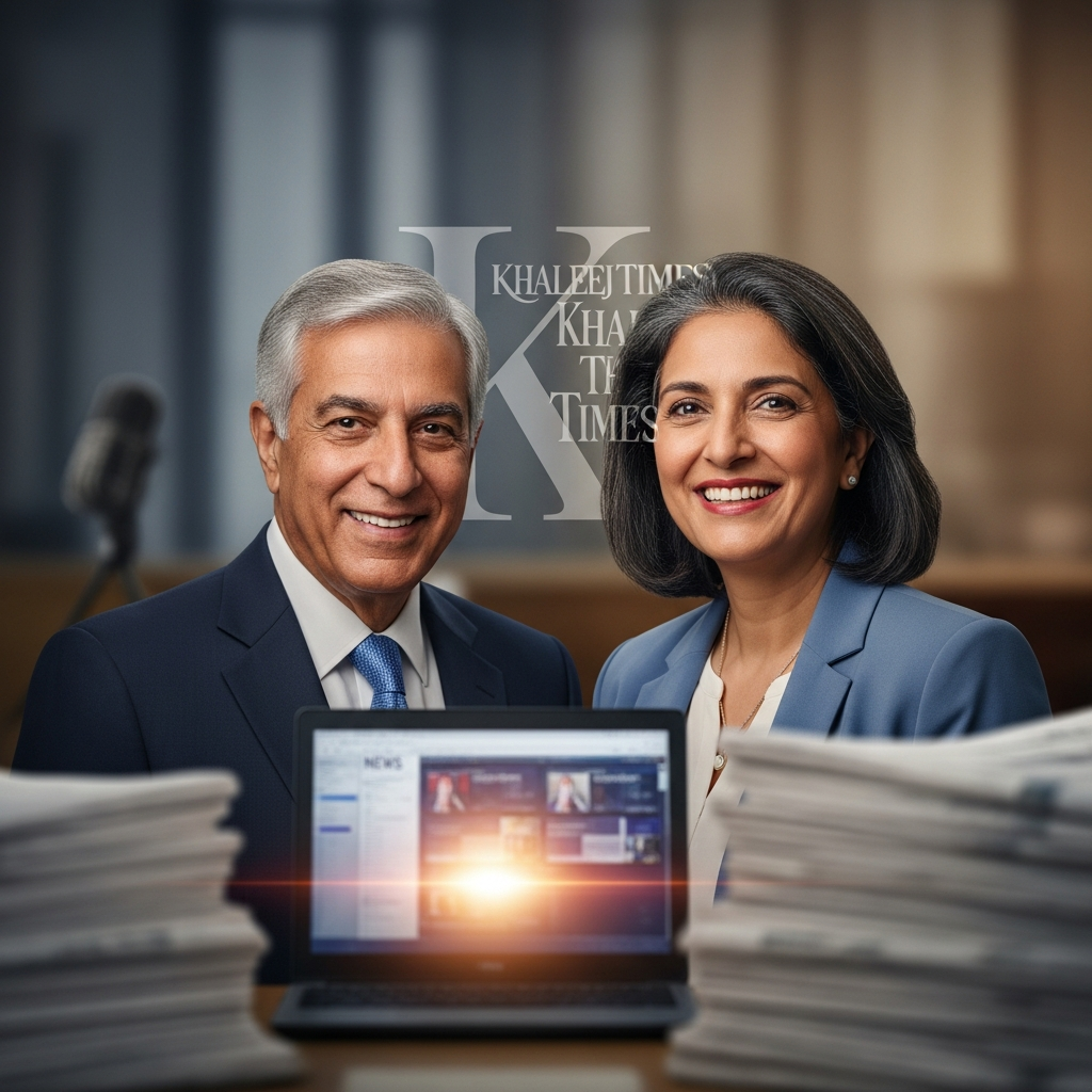 Illustration for: Tribute to Two Khaleej Times Veterans