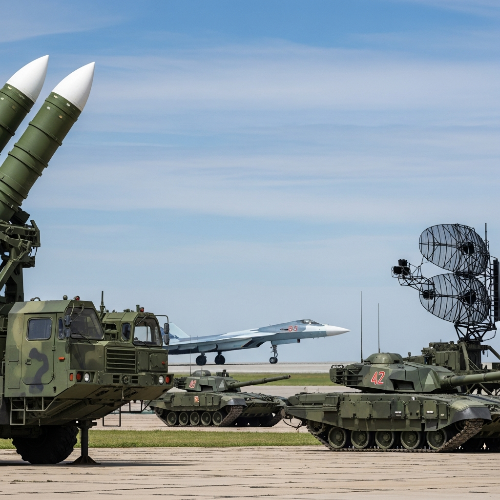 Illustration for: Russia Showcases Advanced Defense Systems