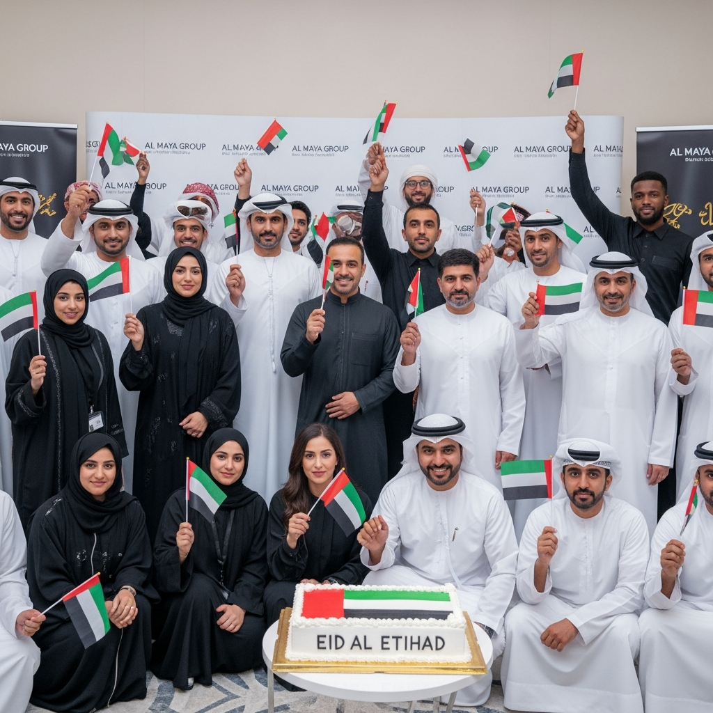 Illustration for: Al Maya Group Celebrates UAE's Eid Al Etihad