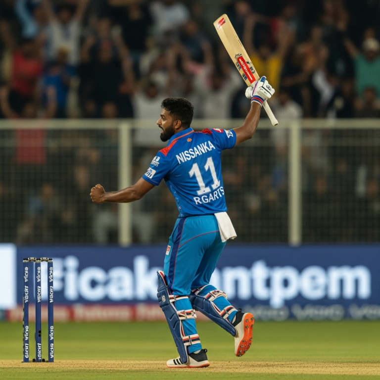 Illustration for: Nissanka Leads Gulf Giants to Victory Over Capitals