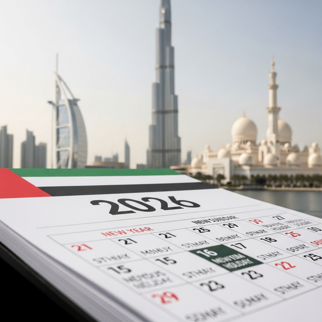 Illustration for: UAE Announces 2026 New Year's Holiday Schedule