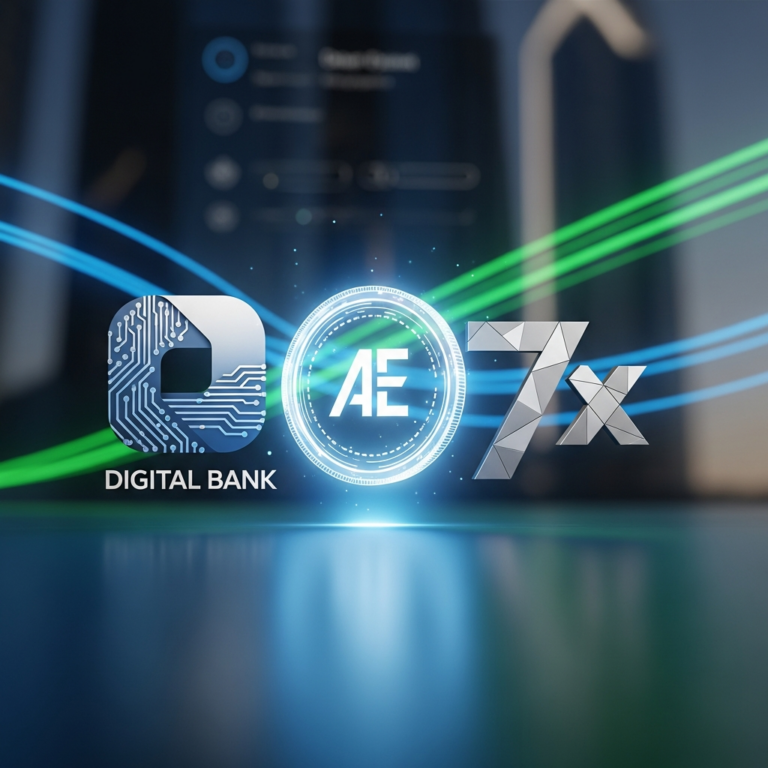 Illustration for: UAE's First Digital Bank Partners with 7X for AE Coin