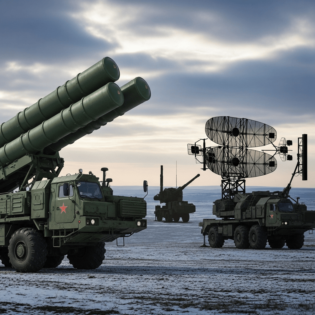 Illustration for: Russia's Multi-layered Air Defense Network
