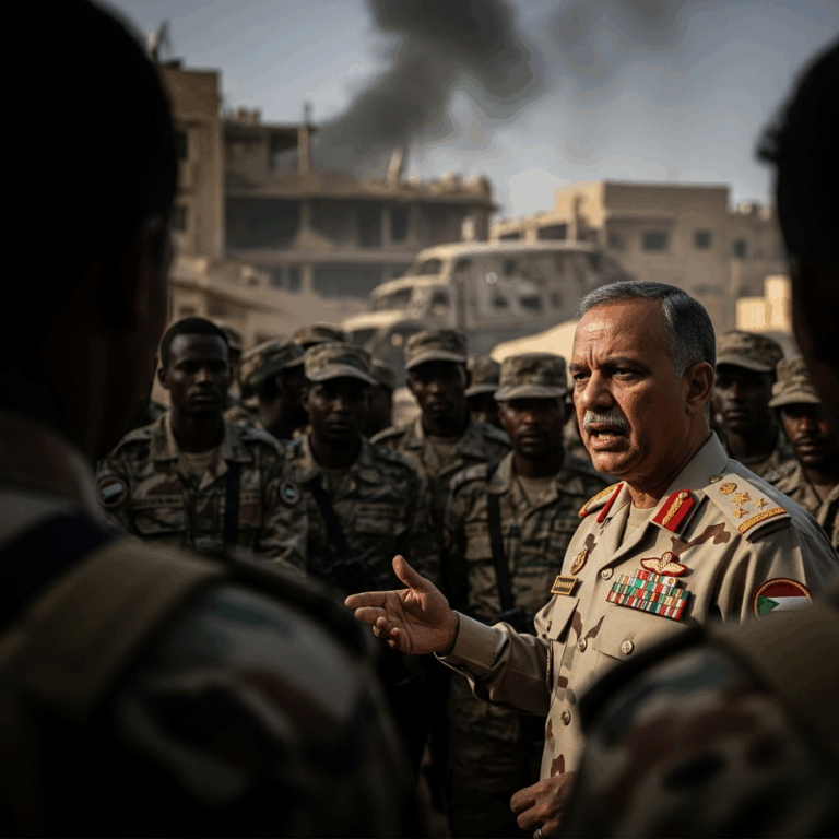 Illustration for: Sudanese Army Addresses Rapid Support Forces Attacks