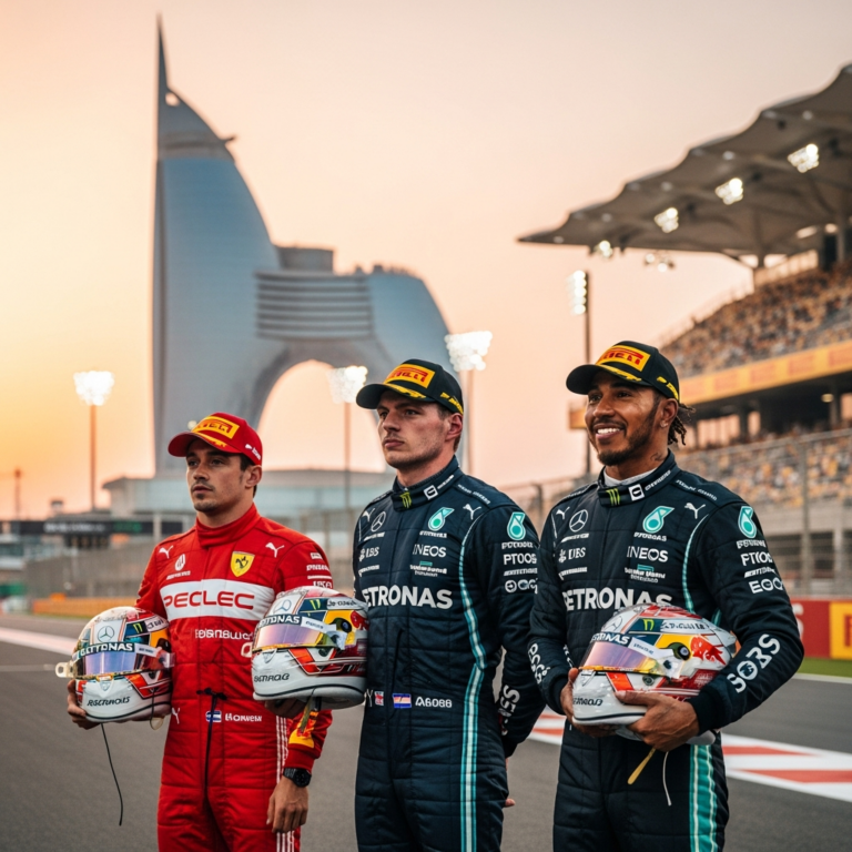 Illustration for: Abu Dhabi GP: Top Contenders Ready for Showdown