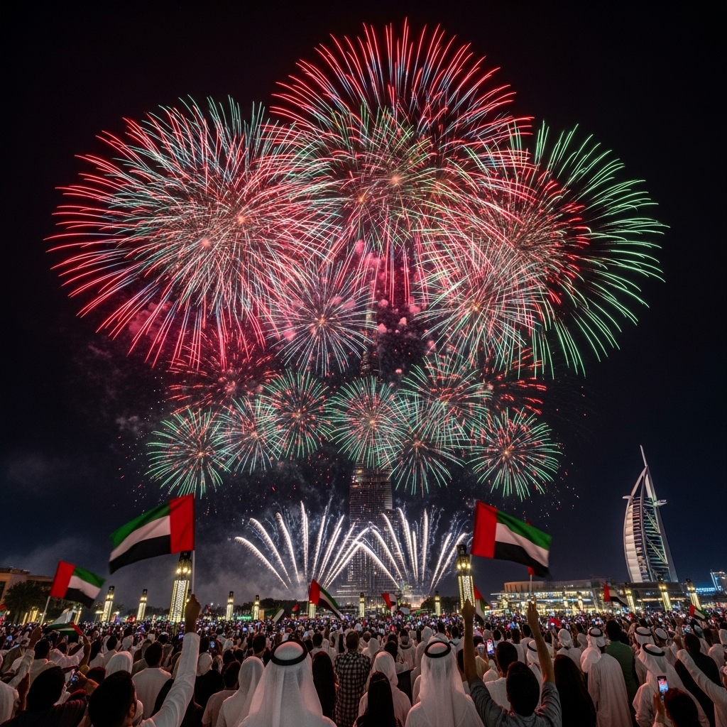 Illustration for: UAE National Day Fireworks and Festivities
