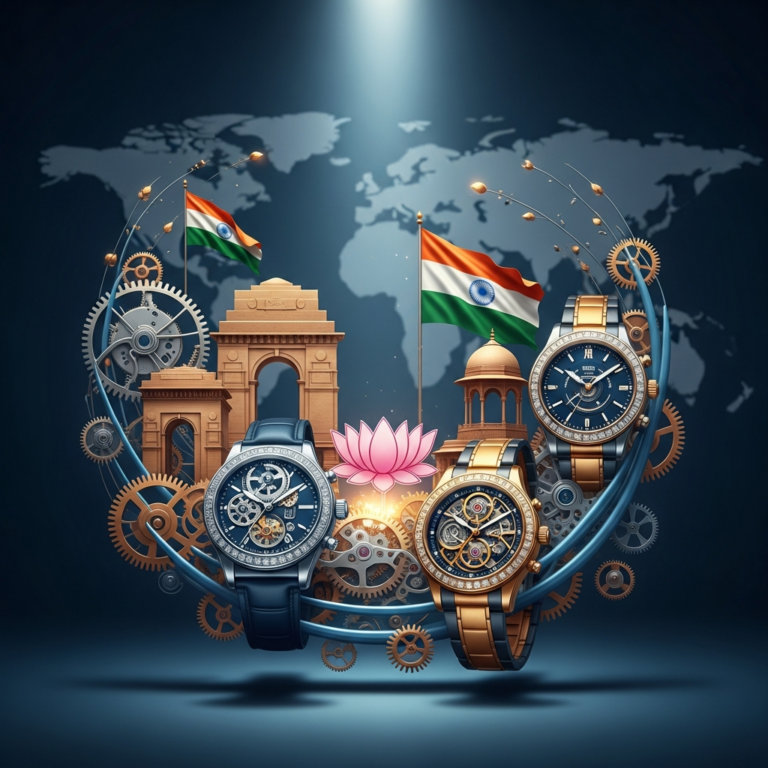 Illustration for: India's Luxury Watch Industry Gains Global Spotlight