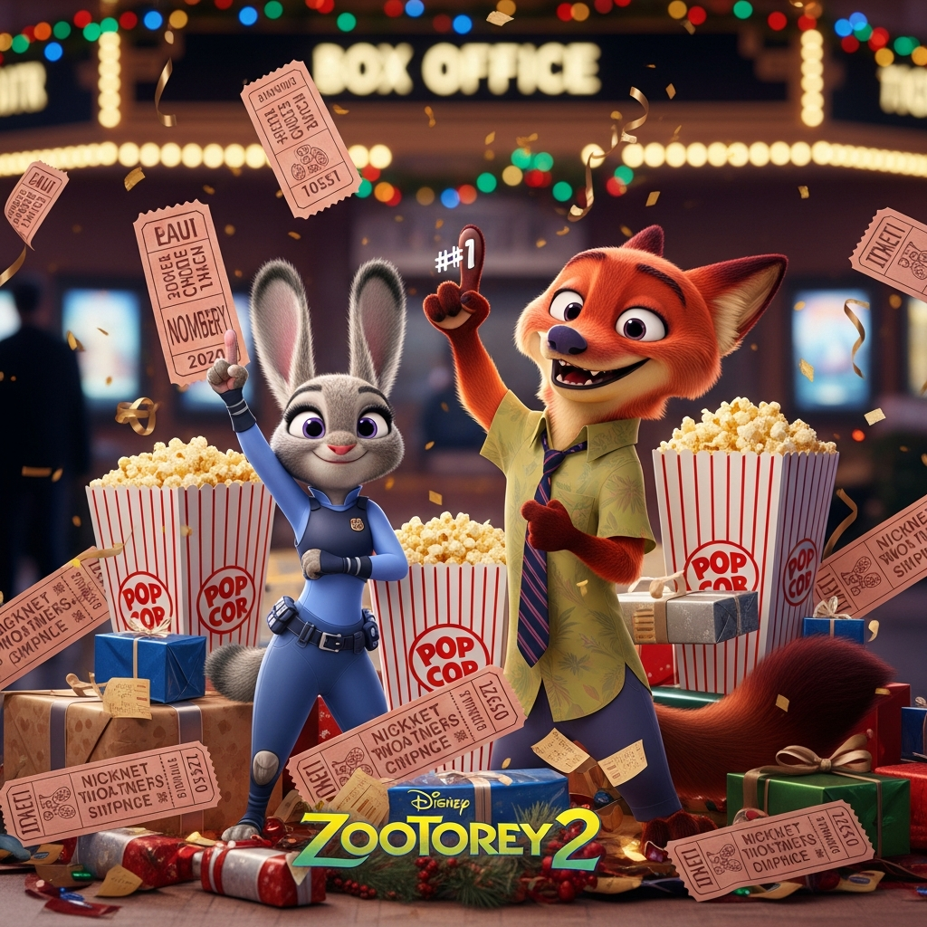 Illustration for: Zootopia 2 Dominates Holiday Box Office