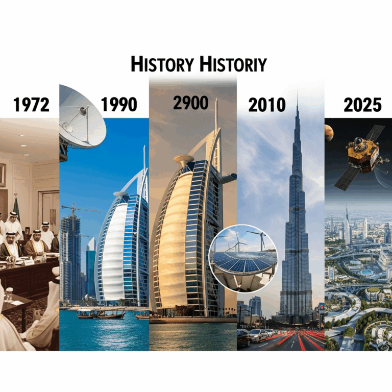 Illustration for: Key Milestones in UAE's History: 1972-2025