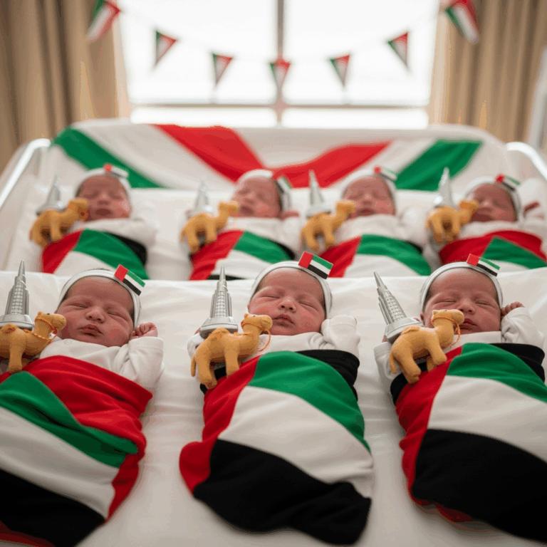 Illustration for: Newborns Celebrate UAE's 54th Eid Al Etihad