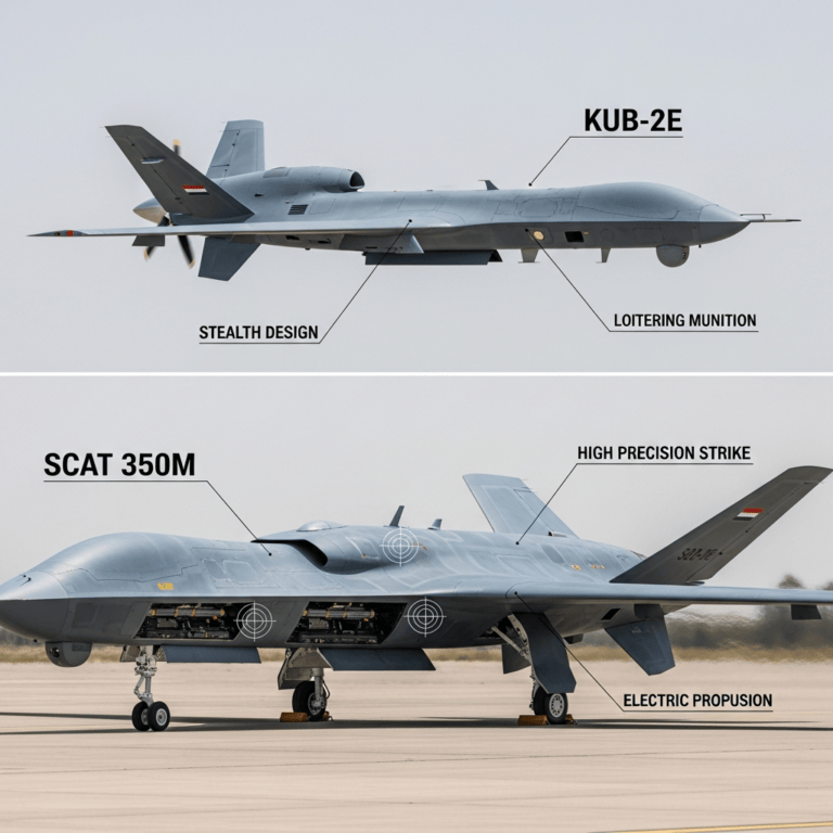 Illustration for: Scat 350M and KUB-2E Drone Features