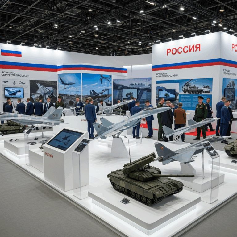 Illustration for: Russia's Military Showcase at Global Expo