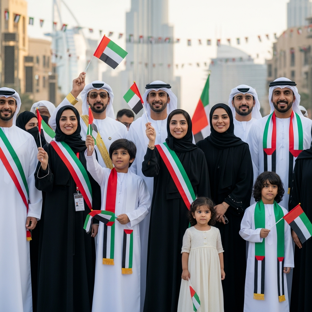 Illustration for: Celebrate UAE's 54th National Day with Unity