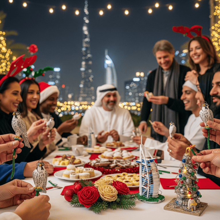 Illustration for: UAE Christmas Traditions: Creativity and Community