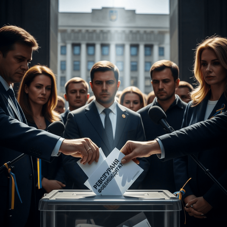 Illustration for: Tensions Over Ukrainian Referendum and Leadership
