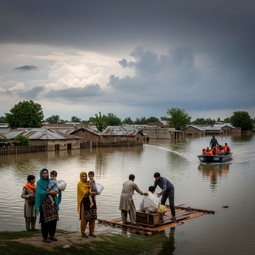 Illustration for: Pakistan Floods 2025: Crisis and Response