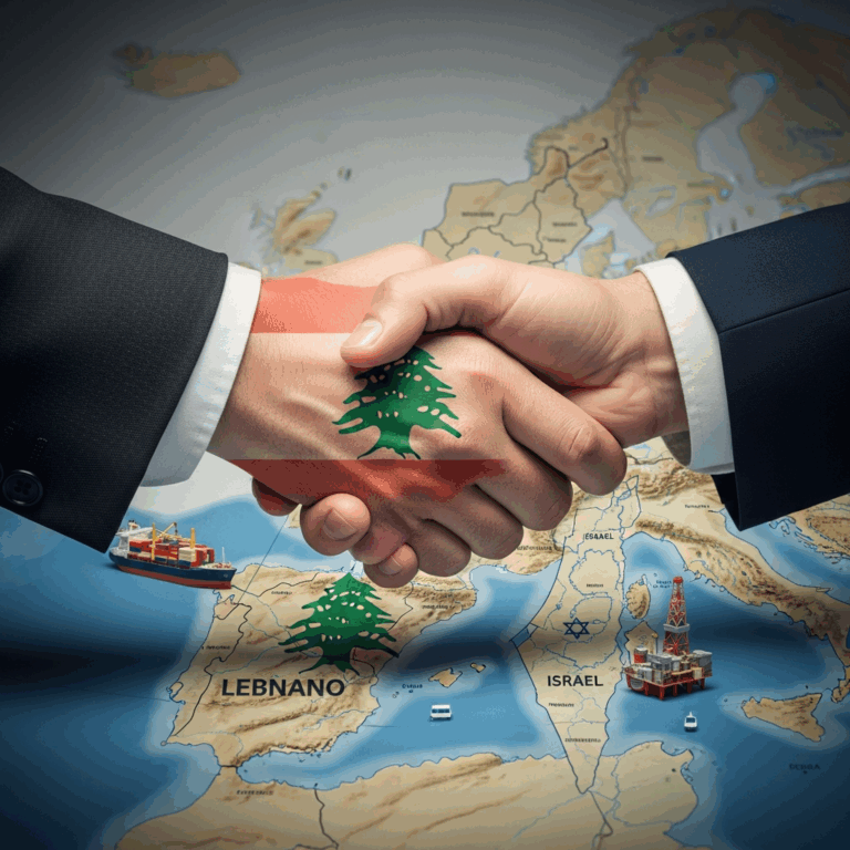 Illustration for: Lebanon and Israel Enhance Economic Ties