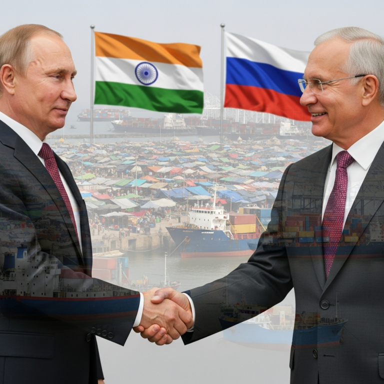 Illustration for: Putin's India Visit Sparks Trade Opportunities