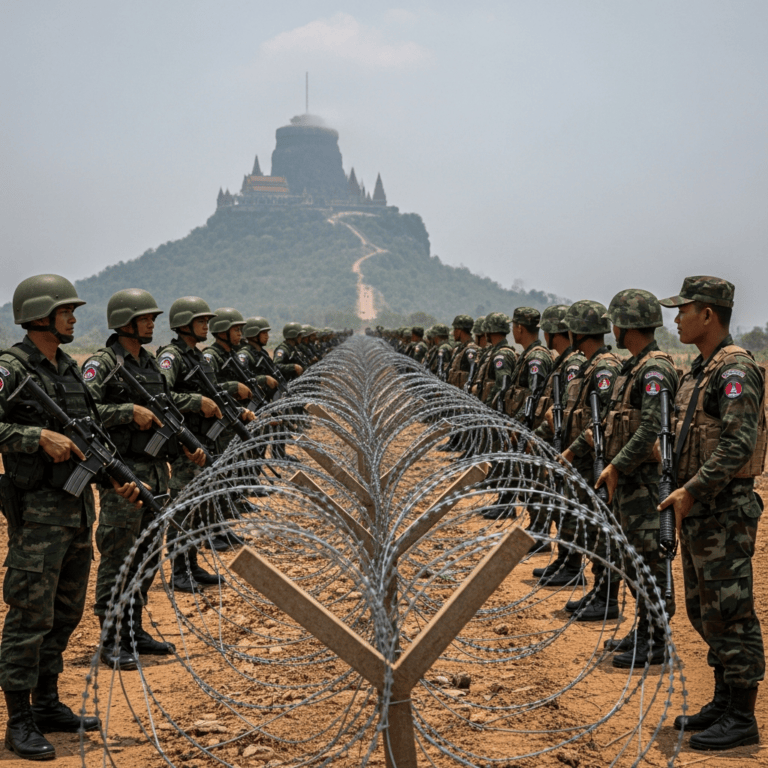 Illustration for: Escalation in Thailand-Cambodia Border Conflict
