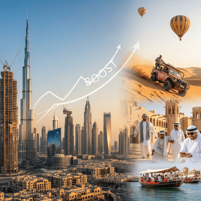 Illustration for: Dubai's Low Crime Boosts Economy and Tourism
