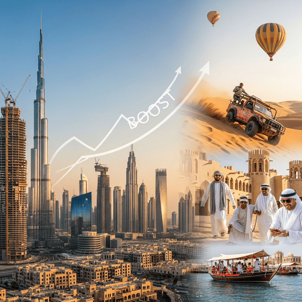 Illustration for: Dubai's Low Crime Boosts Economy and Tourism